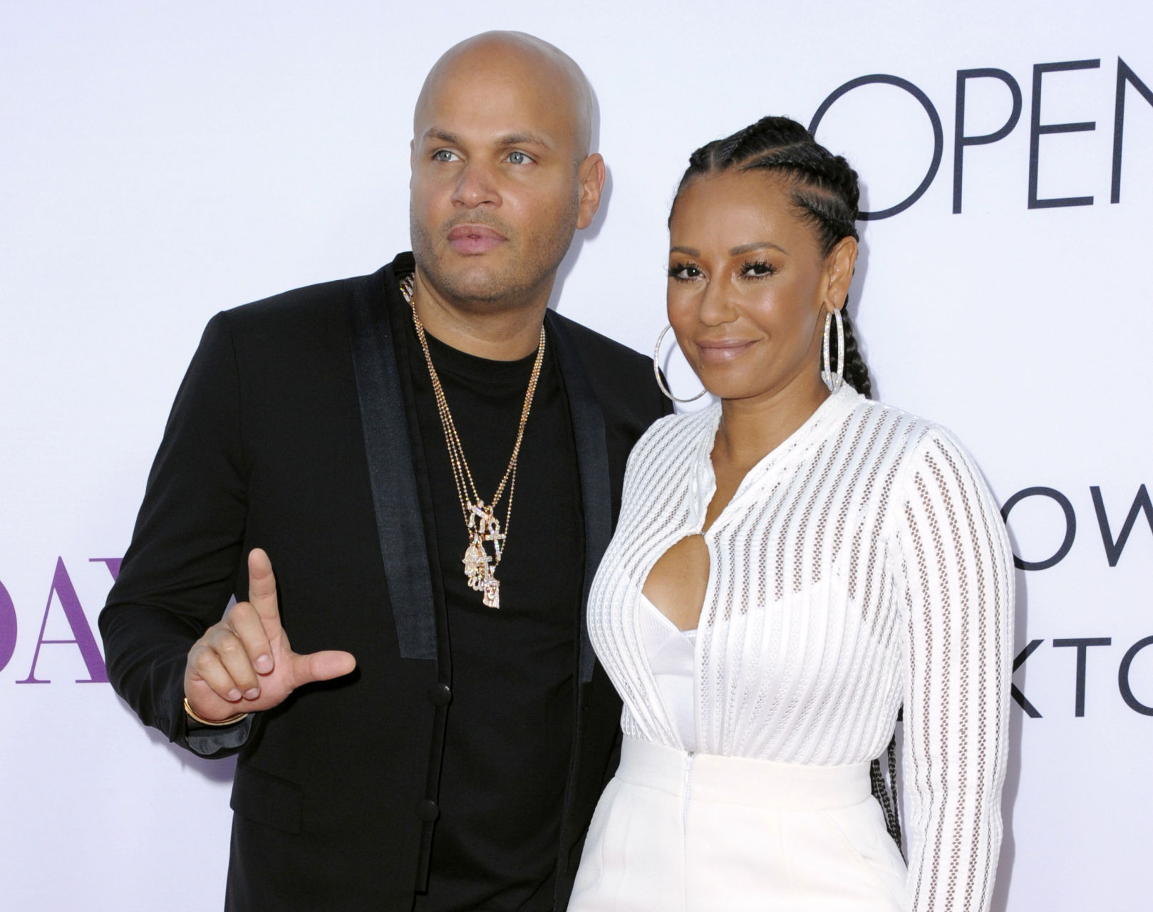 Stephen Belafonte and Melanie Brown